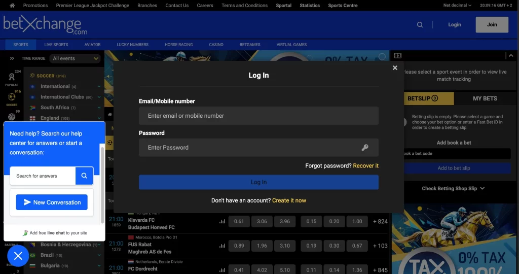 betxchange login